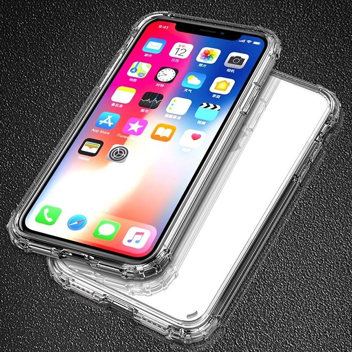 Etui do IPHONE X/XS ANTI-SHOCK CASE + SZKŁO 9H