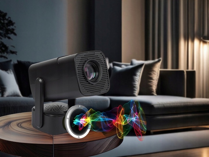 PRZENOŚNY PROJEKTOR RZUTNIK ANDROID SMART TV WIFI FULL HD + ETUI