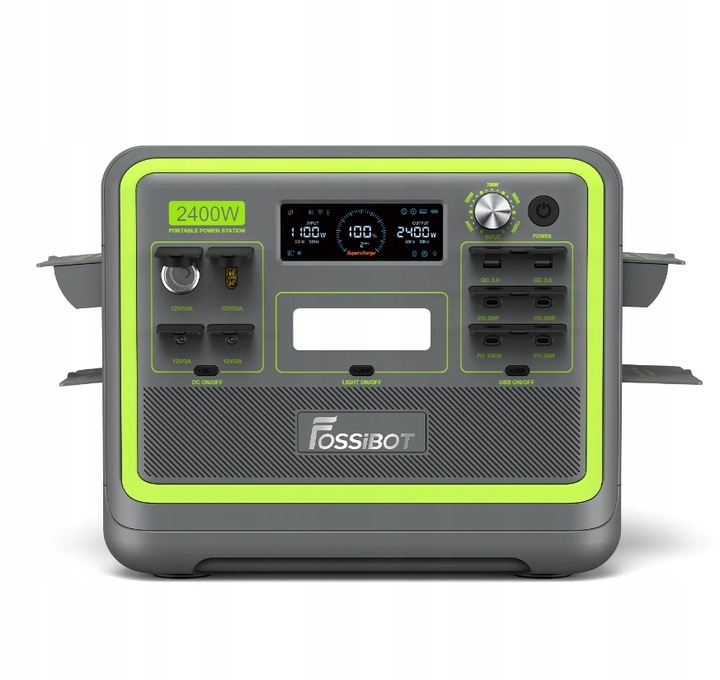 Fossibot przenośna stacja zasilania 2048Wh 2400W-4800W Aplikacja elektrowni