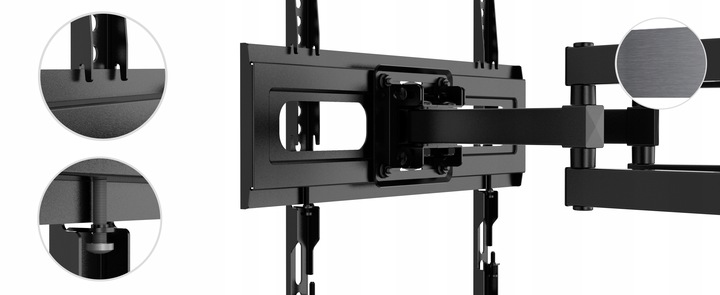 Certyfikowany Solidny Obrotowy Uchwyt do Telewizora Wieszak TV 32"-80"