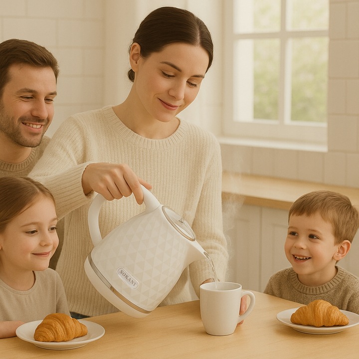 Czajnik Elektryczny Bezprzewodowy 1,7 L | 2200 W | Mocny | Filtr |