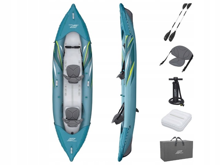 Kajak Dmuchany 2 os. Elite Bestway 65167 Pompka Wiosła Torba MODEL 2024