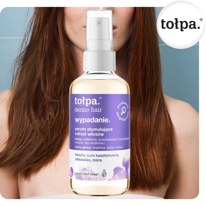 Serum Stymulujące Odrost Włosów Przeciw Wypadaniu Łysieniu 100 ml Tołpa