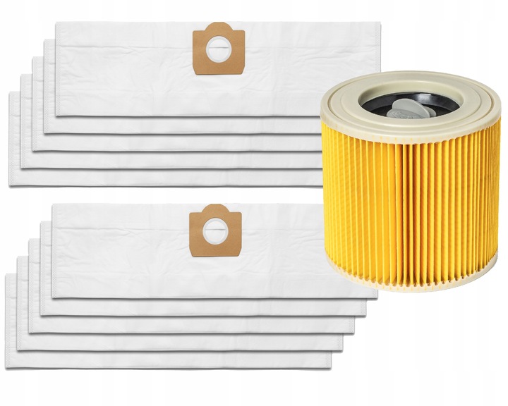 10x WORKI FILTR DO ODKURZACZA KARCHER WD3 SE4001 WD2 PLUS KWD V-17