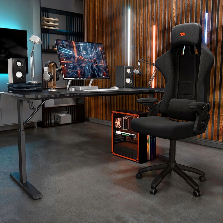 Biurko Gamingowe Regulowane 140x60cm Wysokość 56-79cm STRATOS TREX