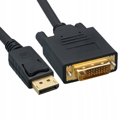 Kabel Przewód Adapter Konwerter DisplayPort DP do DVI 2 m 1080 full HD 2m