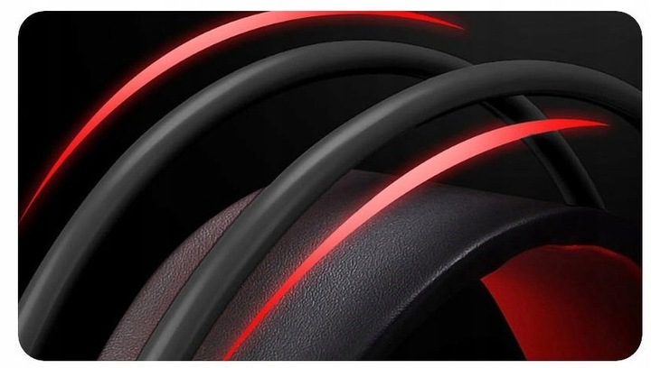 Lenovo Słuchawki GAMINGOWE LED Komputerowe dla Graczy nauszne z Mikrofonem