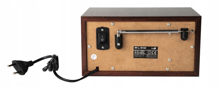 RADIO KUCHENNE BLUETOOTH PRZENOŚNE RETRO LCD ANTENA FM USB SD ZEGAR