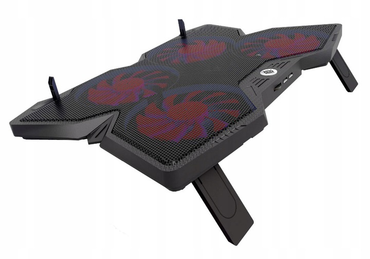 Podstawka chłodząca pod laptopa czarna GAMEPRO
