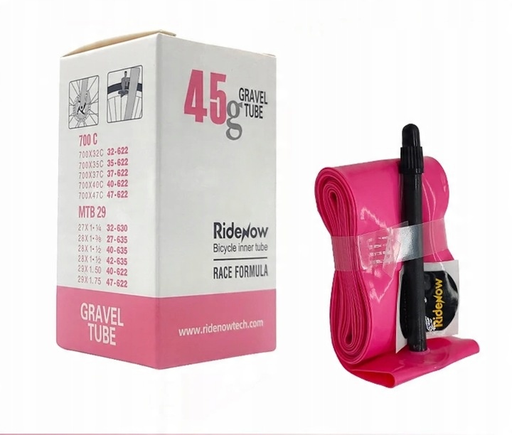 Dętka RideNow TPU Gravel 28'' presta (45 mm) 32/47-622 28'' x 1,25'' - 1,7"