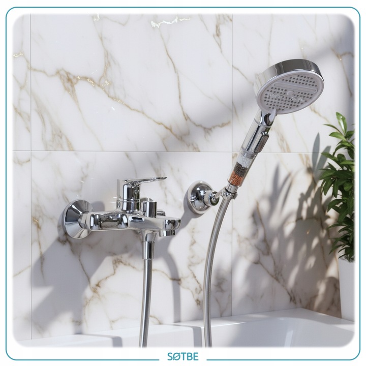 Słuchawka prysznicowa oszczędzająca 60% 6l/min Główka Rączka do