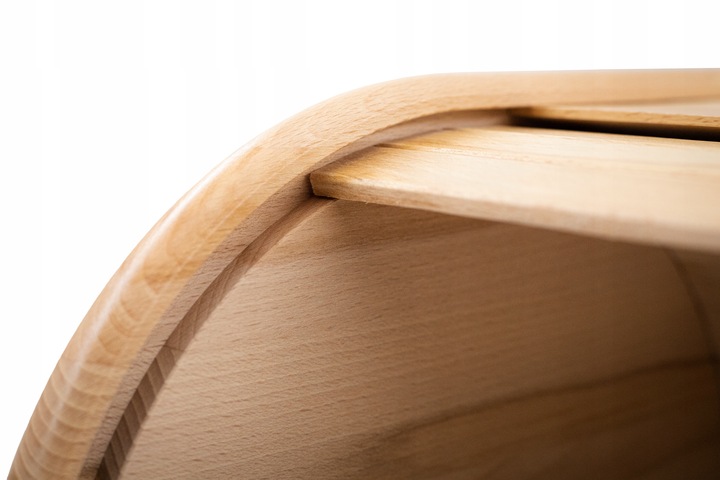 CHLEBAK POJEMNIK NA PIECZYWO DREWNIANY JEDNOCZĘŚCIOWY NATURALNY DUŻY 40x27