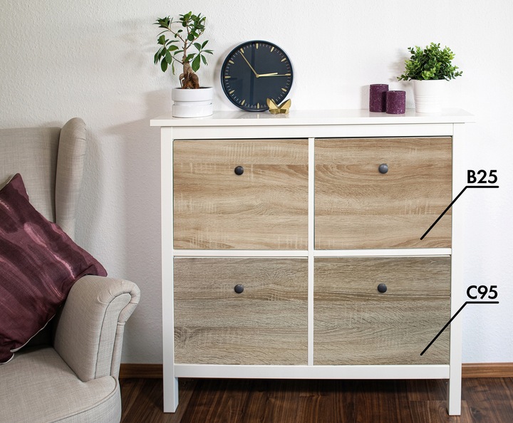 Okleina Drewnopodobna DĄB Folia Meblowa Klejowa 90x210cm Wzory Do