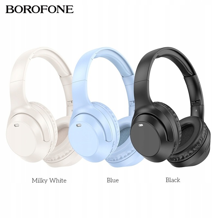 Słuchawki bezprzewodowe nauszne nagłowne Bluetooth 5.3 40h 200h Typ C USB-C