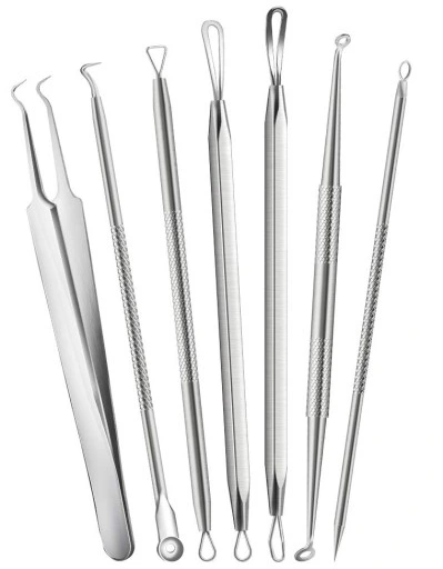 LYZECZKI ŁYŻECZKI UNY DO USUWANIA WĄGRÓW ZASKÓRNIKÓW WĄGRY USUWANIE 8 SZT