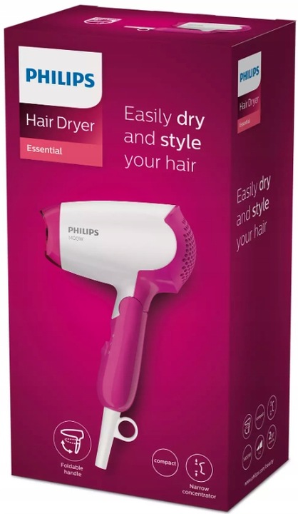 SUSZARKA DO WŁOSÓW PHILIPS SKŁADANA PODRÓŻNA MAŁA
