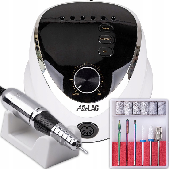Profesjonalna Frezarka Do Paznokci ALLELAC M12 65W Mocna+ Frezy Nośnik