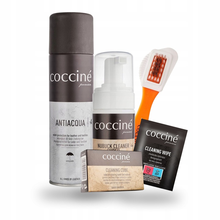 Do Czyszczenia Ochrony Impregnacji Butów Zamsz i Nubuk Coccine Zestaw