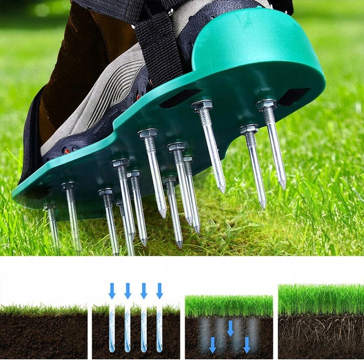 AERATOR BUTY DO TRAWY Z KOLCAMI TRAWNIKA WERTYKULATOR KOLCE