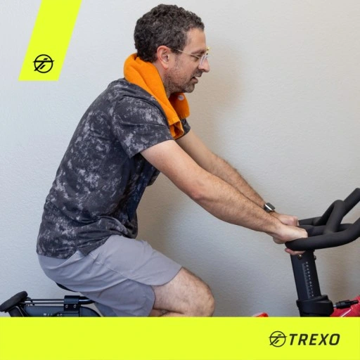 Rower stacjonarny treningowy TREXO czarny EB-500