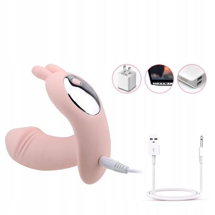WIBRATOR WIELOFUNKCYJNY DAMSKI MOCNY 12 FUNKCJI WIBRACJI-PULSACJI PILOT USB