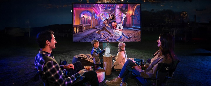 MINI PROJEKTOR SMART RZUTNIK FULL HD Z GŁOŚNIKIEM ANDROID TV WIFI BLUETOOTH