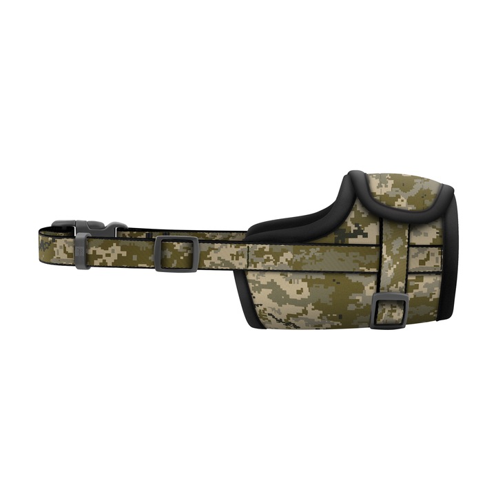 Kaganiec dla psa WAUDOG Nylon, wzór Military, rozmiar M, 19-26 cm