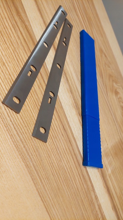 2 zapasowe noże HSS komplet do heblarki strugarki Scheppach HMS1070