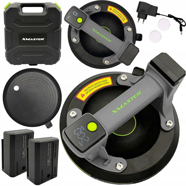 UCHWYT ELEKTRYCZNA PRZYSSAWKA DO PŁYTEK GRESU PRÓŻNIOWA AKUMULATOROWA