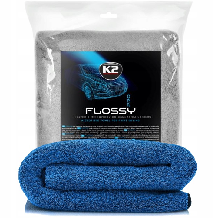 K2 FLOSSY 90x60 RĘCZNIK DO OSUSZANIA LAKIERU 800g