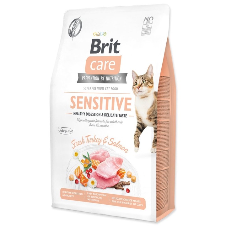 BRIT CARE CAT Grain-free Sensitive 2kg INDYK ŁOSOŚ