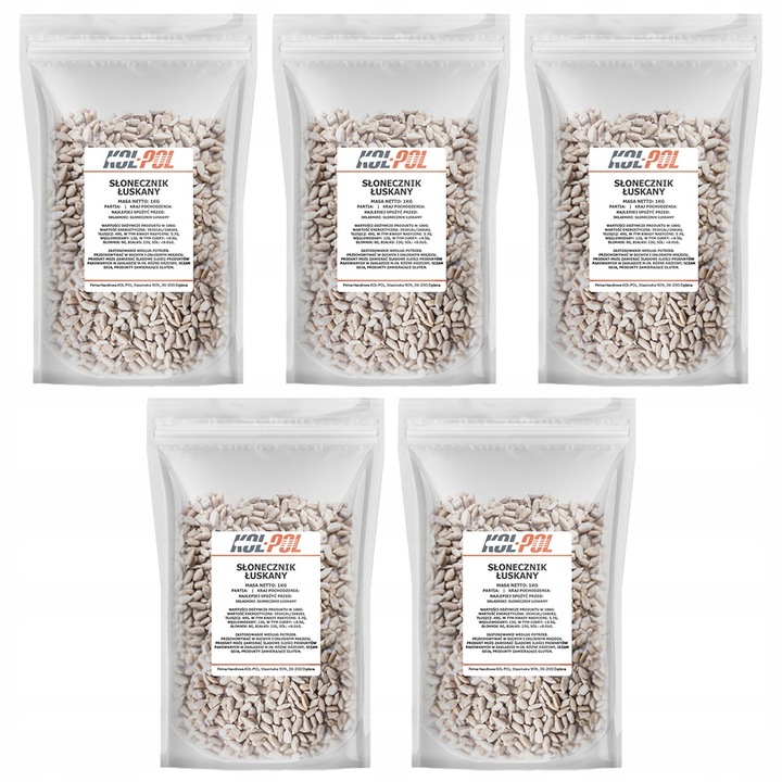 SŁONECZNIK ŁUSKANY 5kg Naturalny wysoka jakość | KOL-POL