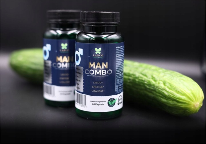 MAN COMBO Na POTENCJĘ LIBIDO TESTOSTERON AKTYWNOŚĆ Lanco 60 kaps.