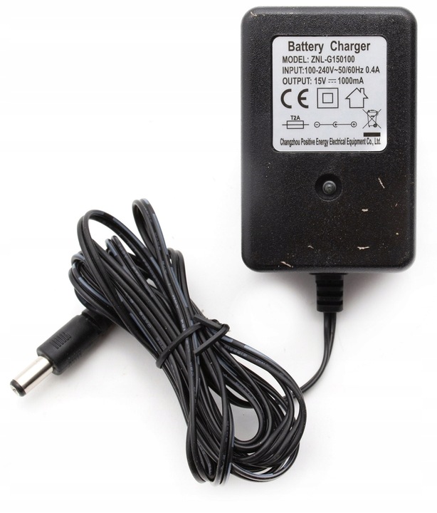 ORYGINALNA ŁADOWARKA 12V 1000mA zasilacz do pojazdów na akumulator z diodą