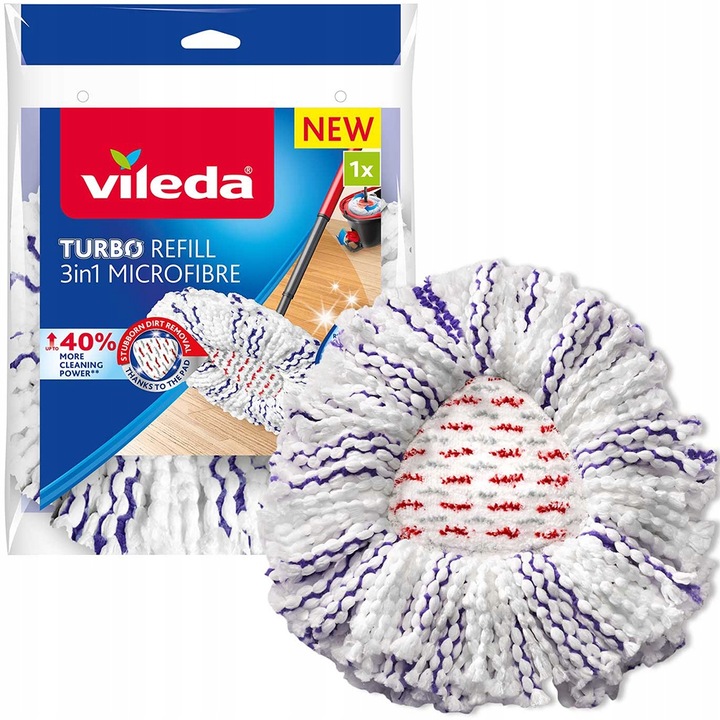 VILEDA wkład do mopa obrotowego TURBO 3w1 Mikrofibra