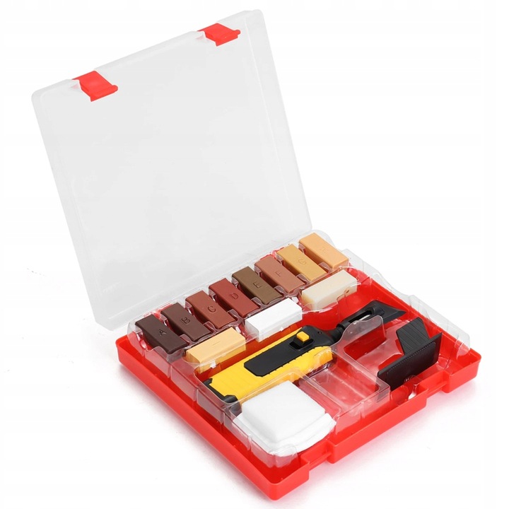 ZESTAW DO NAPRAWY MEBLI NARZĘDZIA NAPRAWCZE DO PARKIETU WOSK MARKERY