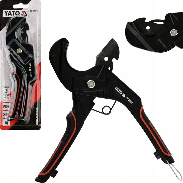 YATO OBCINAK NOŻYCE SZCZYPCE HYDRAULIKA DO CIĘCIA RUR PVC PP 36mm