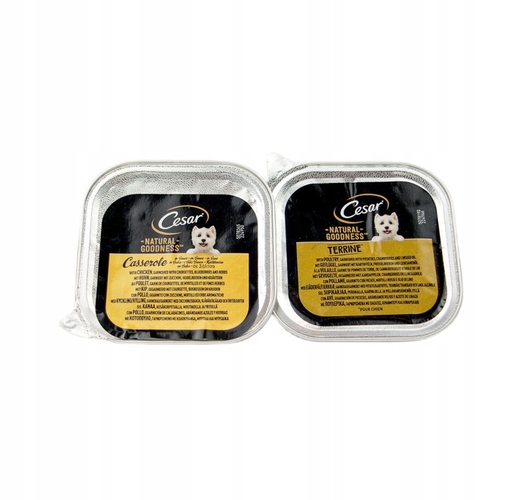 Karma Mokra dla Psa Cesar Natural Goodness mix smaków 34 szt x 100g