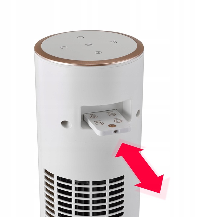 Wentylator kolumnowy HEVA MOX wiatrak podłogowy stojący cichy LED