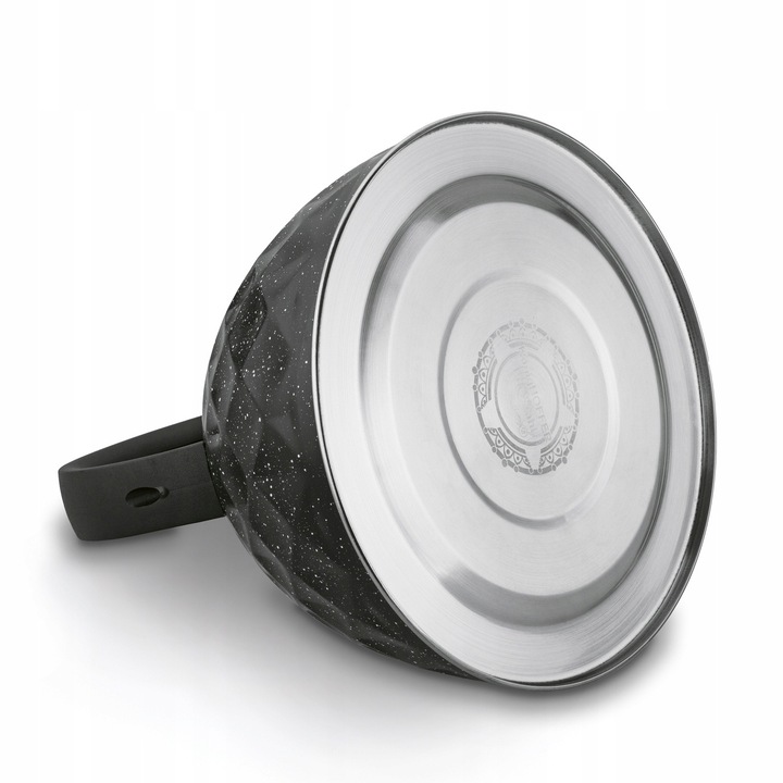 CZAJNIK na GAZ INDUKCJA Czarny z Gwizdkiem Konighoffer Etna Marble 3 l