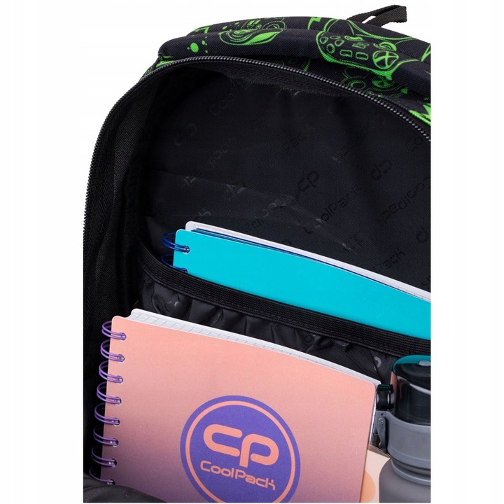 PLECAK SZKOLNY TORNISTER GRA DLA CHŁOPCA GAME NIGHT CZARNY PADY