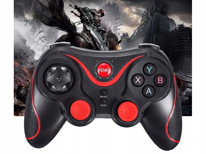 BEZPRZEWODOWY GAMEPAD PAD DO TELEFONU ANDROID iOS PC KONTROLER Z UCHWYTEM