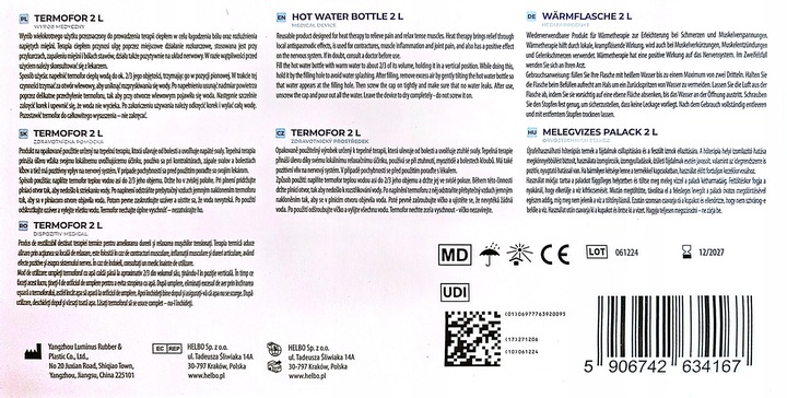 DEPAN TERMOFOR GUMOWY NA WODĘ 2L W POKROWCU MISIO SWETEREK