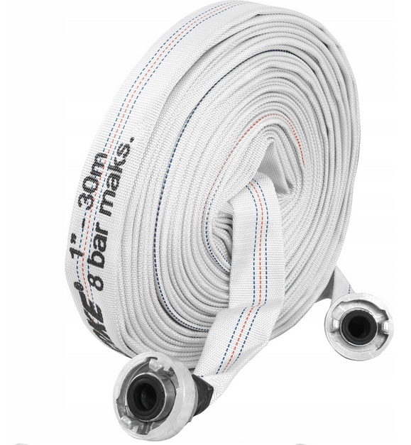 WĄŻ STRAŻACKI PARCIANY DO WODY BRUDNEJ SZAMBA 1 CAL 30M POMPY ZE ZŁĄCZKAMI