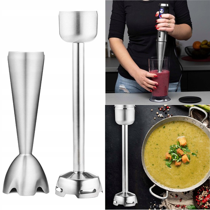 8w1 Blender ręczny Wielofunkcyjny Yoer +Tytanowe ostrza 1500W +14 ELEMENTÓW