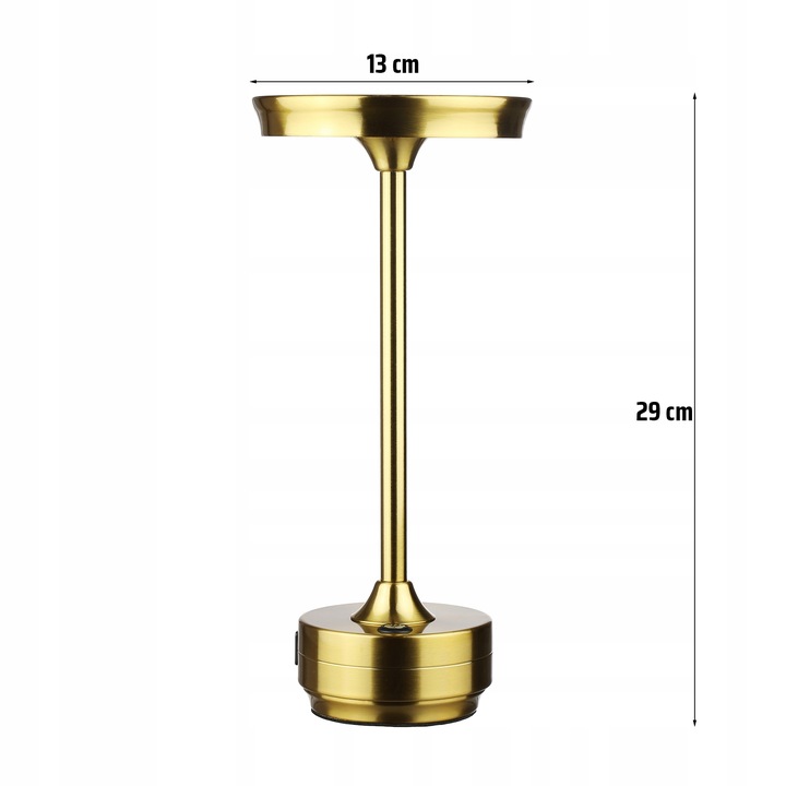 BEZPRZEWODOWA LAMPKA NOCNA DOTYKOWA LED DO RESTAURACJI HOTELU 3 TRYBY