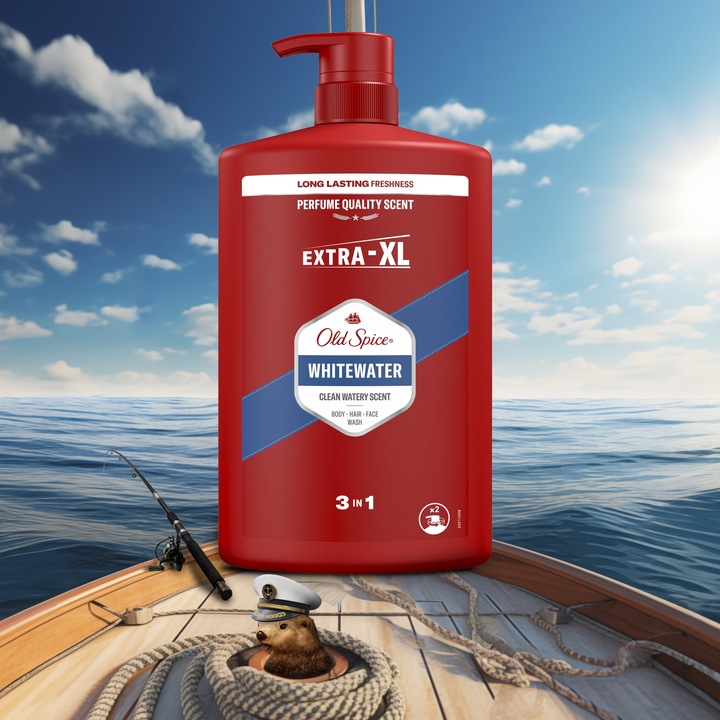 Old Spice Whitewater Żel Pod Prysznic I Szampon Dla Mężczyzn 1000ml, 3W1