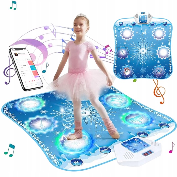 MUZYCZNA TAŃCA MATA DZIECIĘCA DO TAŃCA BLUETOOTH DLA DZIECI 5 TRYBÓW GRY