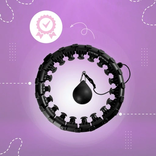 SMART HULA HOP Z OBCIĄŻENIEM ODCHUDZAJĄCE OBCIĄŻNIKIEM Z WYPUSTKAMI HULAHOP