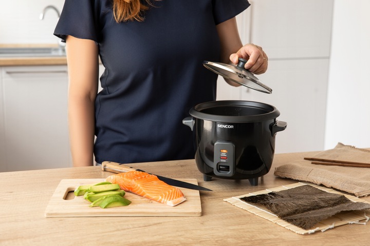 Garnek Do Gotowania Ryżu Ryżowar Sencor Czarny KEEP Warm Gotowanie na